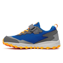 Load image into Gallery viewer, Saucony Peregrine KDZ AC Velcro Shield Blue &amp; Orange Sneakers