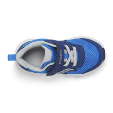 Load image into Gallery viewer, Saucony Ride 10 Jr Blue &amp; Silver Sneakers