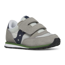 Load image into Gallery viewer, Saucony Baby Jazz Hook &amp; Loop Grey Navy Green Sneakers