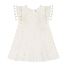 Load image into Gallery viewer, Sophie tassel dress white eyelet