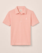 Load image into Gallery viewer, Madras Orange Hunter Stripe Mesh Performance Jr. Polo