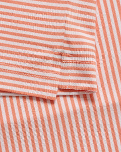 Madras Orange Hunter Stripe Mesh Performance Jr. Polo