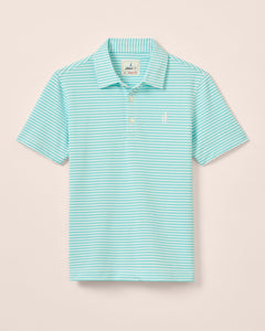 Tarpon Hunter Stripe Mesh Performance Jr. Polo