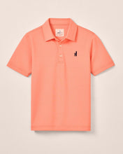 Load image into Gallery viewer, Madras Fairway Orange Performance Mesh Jr. Polo