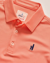 Load image into Gallery viewer, Madras Fairway Orange Performance Mesh Jr. Polo