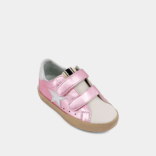 ShuShop Toddler Sunny Metallic Pink Sneakers