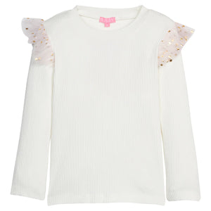 Sadie Top - Pink & Gold Sparkle Stars