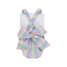 Load image into Gallery viewer, Sally Sunsuit Colored Pens Plaid With Worth Avenue White