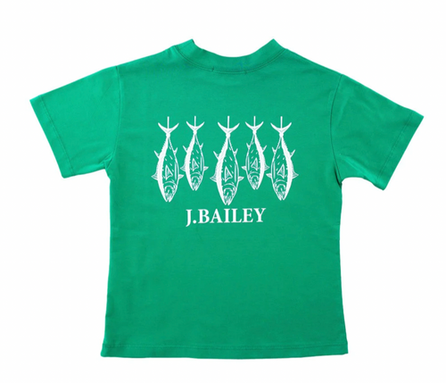 Fish on Kelly Logo Tee