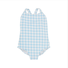 Load image into Gallery viewer, Taylor Bay Bathing Suit Buckhead Blue Gingham/Worth Avenue White