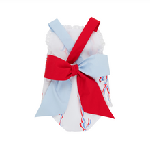 Load image into Gallery viewer, Sisi Sunsuit - America&#39;s Birthday Bows/Buckhead Blue/Richmond Red