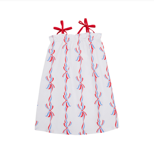 Laineys Little Dress America's Birthday Bows/Richmond Red