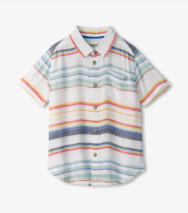 Summer Stripe Button Down Shirt