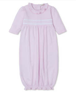 Pink Sack with Hand Smocking