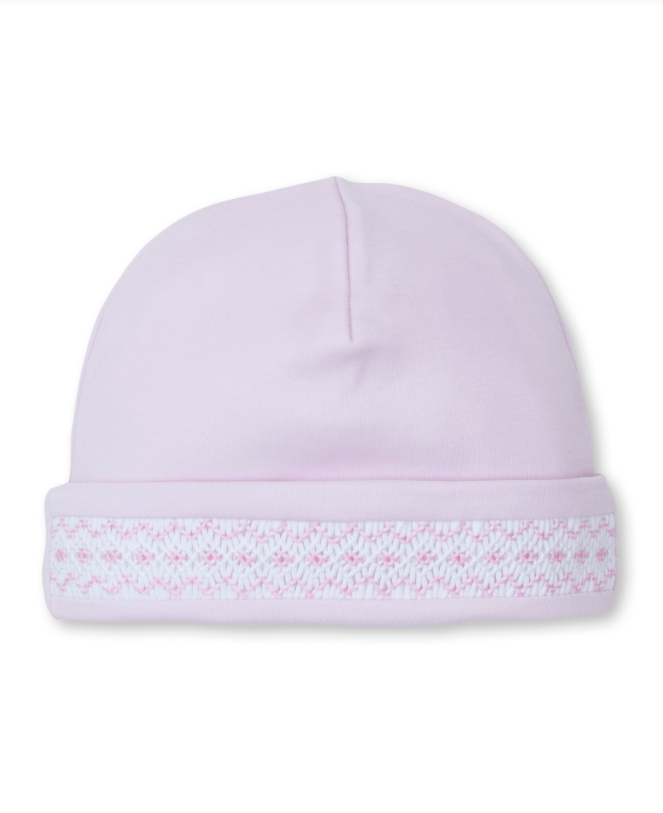 Pink Hand Smocked Hat