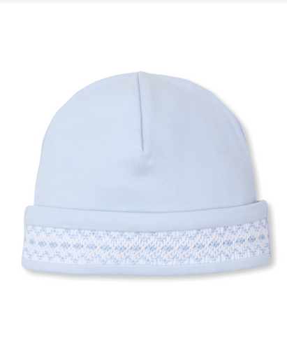 Light Blue Hand Smocked Hat