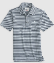 Load image into Gallery viewer, Wake Hunter Jr. Striped Mesh Performance Polo