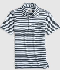 Wake Hunter Jr. Striped Mesh Performance Polo