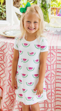 Load image into Gallery viewer, Short Sleeve Watermelon Weather Polly Play Dress