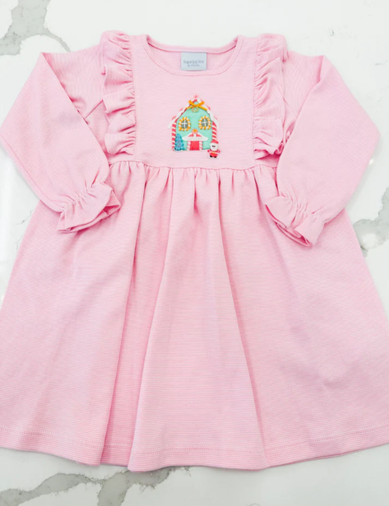 Light Pink Candy Shop Dress with Ruffles on Yoke