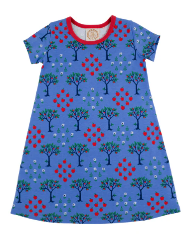 Polly Play Dress Short Sleeve Higgins Family Farm with Richmond Red