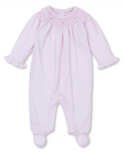 Load image into Gallery viewer, Pink CLB Fall 24 Hand Smocked Footie