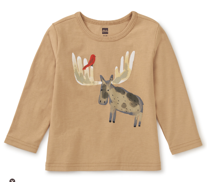 Moose & Bird Baby Graphic Tee