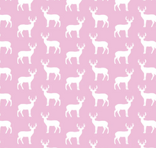 Load image into Gallery viewer, Pink Covington Deer print in knit Bubble