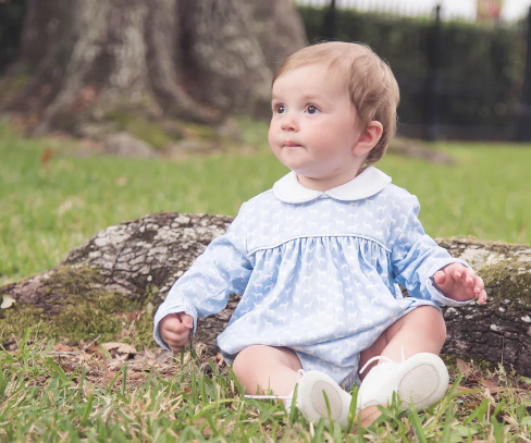 Pink Covington Deer print in knit Bubble