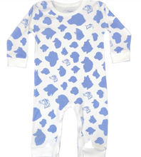 Load image into Gallery viewer, Boys Long Sleeve Playtime Romper - Dark lue Dog Silhouettes