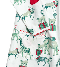 Load image into Gallery viewer, Twirling Pocket Dress - Christmas Safari