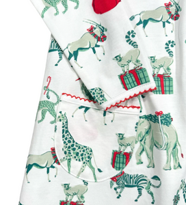 Twirling Pocket Dress - Christmas Safari