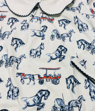 Load image into Gallery viewer, Twirling Pocket Dress - Horses Sketches