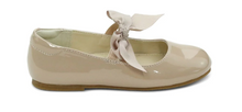 Load image into Gallery viewer, L&#39;Amour Amelia Bow Flat Patent Taupe