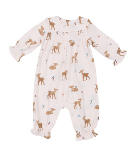 Soft Deer Smocked Romper