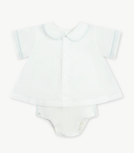 Dapper Diaper Set - Blessings White/Blue