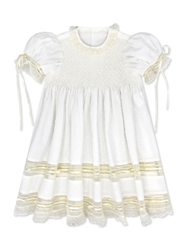 Margaret Dress - Spring White Swiss Dot