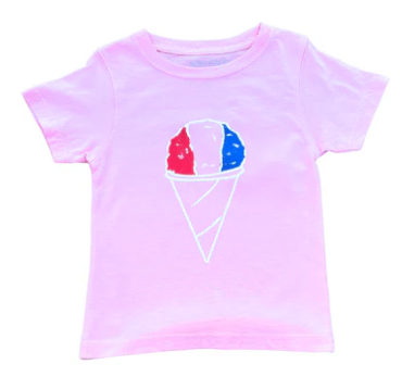 Short Sleeve Light Pink Snow Cone T-Shirt