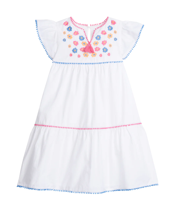 Multi Embroidery Positano Dress