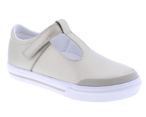 Footmates Drew Gold Leather Mary Jane