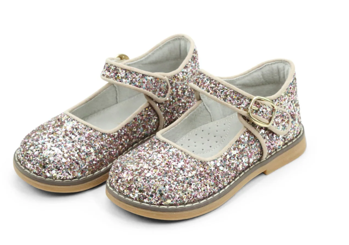 L'Amour Natasha Glitter Multi Pink Mary Jane