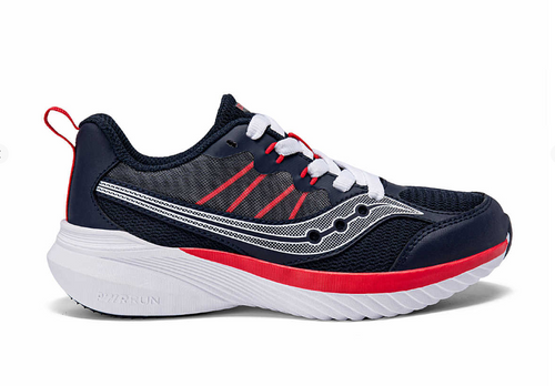 Saucony Endorphin KDZ 2.0 Navy & Red Sneakers