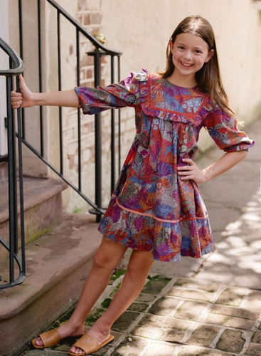 Burgundy Rose Blair Dress