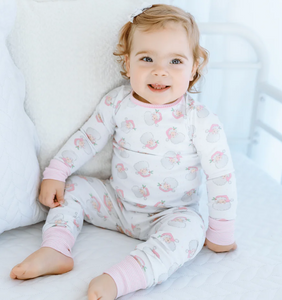 Santa Baby Pink Long Pajamas