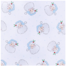 Load image into Gallery viewer, Santa Baby Light Blue Long Pajamas