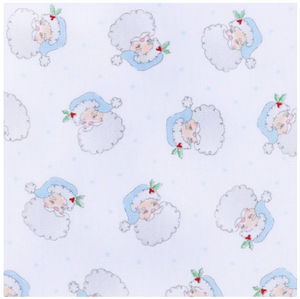 Santa Baby Light Blue Long Pajamas