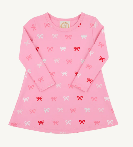 Bitty Bows- Long Sleeve Polly Play Dress
