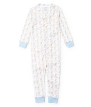 Load image into Gallery viewer, Easter Bunnies Blue Parker Boys' Zipper Pjs