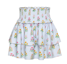 Load image into Gallery viewer, Scottie Blue Floral Block Print Skirt