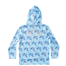 Load image into Gallery viewer, Windsurfer Camo- Kids' Pro Performance Hoodie T-Shirt